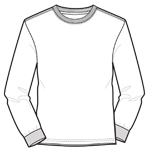 T-shirt manga larga DryBlend de 50 algodón / 50 poliester 2 Especialistas en Publicidad & Estampados 8400 front - Especialistas en Publicidad & Estampados - AlphaImpress.net