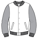 greek varsity jacket baseball fraternity sorority front